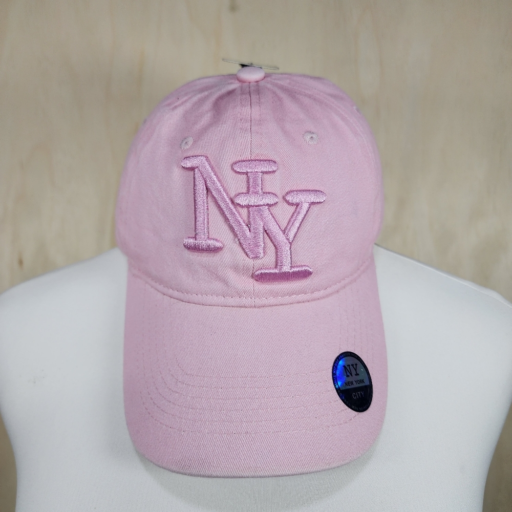 Pink NY Embroidered Cap